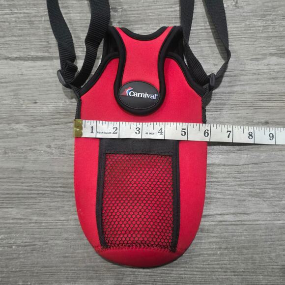 Carnival Cruise Line Insulated Water Bottle Carrier Bag ID Holder Shoulder Strap - Picture 3 of 6